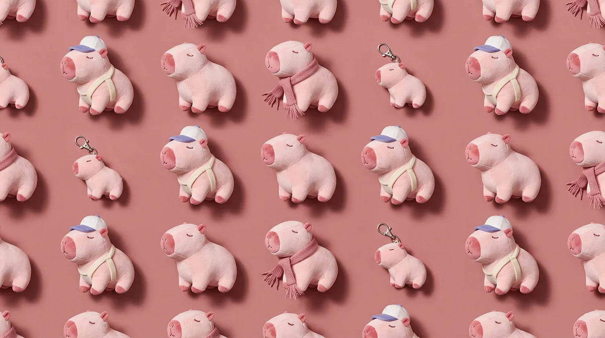Pink Capybara Plush